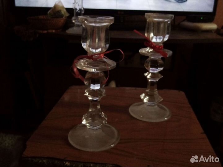 Хрустальные подсвечники