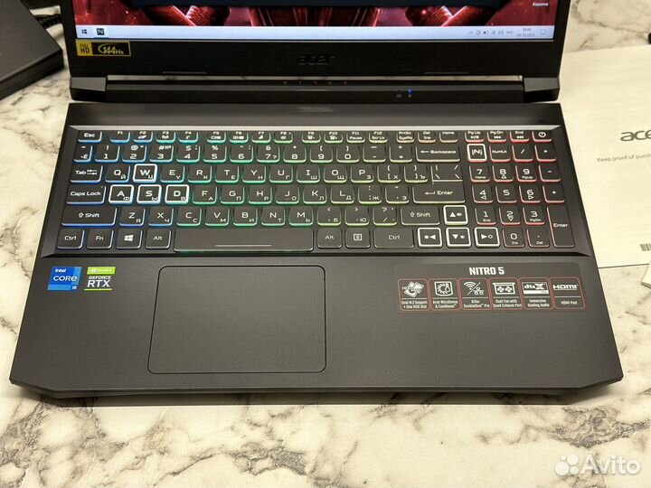 Новый Acer Nitro 5 I5 12x/16GB/RTX 3060/SSD 2TB