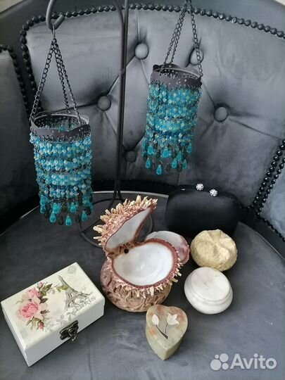 Подсвечник, шкатулки