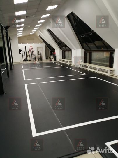 Борцовский ковер 8х8 двухцветный