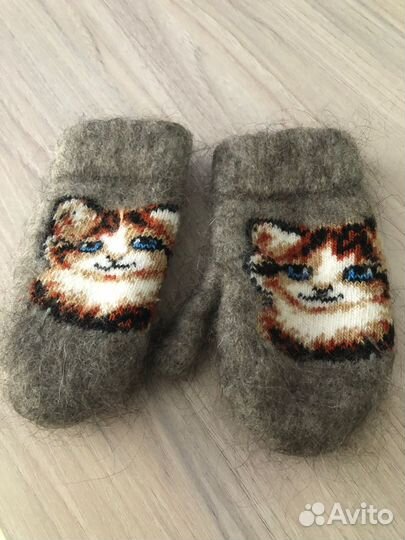 Варежки зимние детские 2 пары