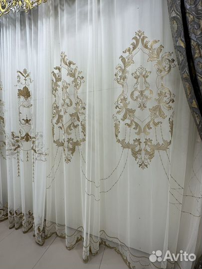 Комплект шторы и тюль