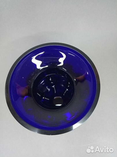 Ваза кобальтовое стекло