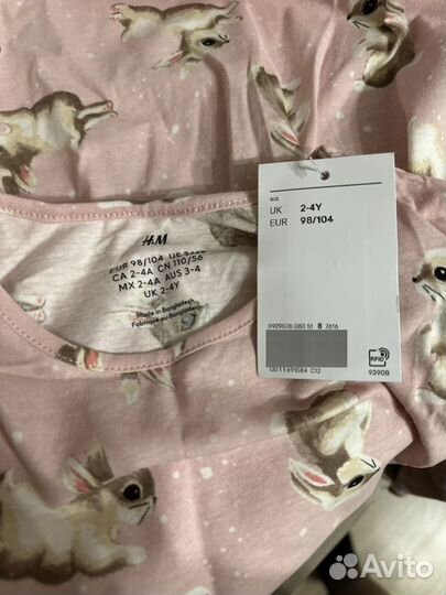 Платье новое H&M 98/104 размер