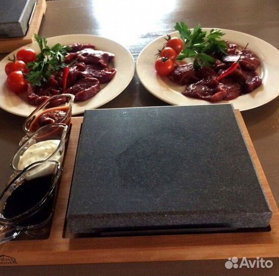 Вулканический камень для жарки мяса, рыбы и овощей