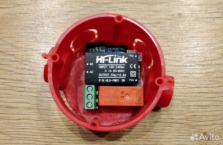 Реле в подрозетник проект Modkam, с DS18B20