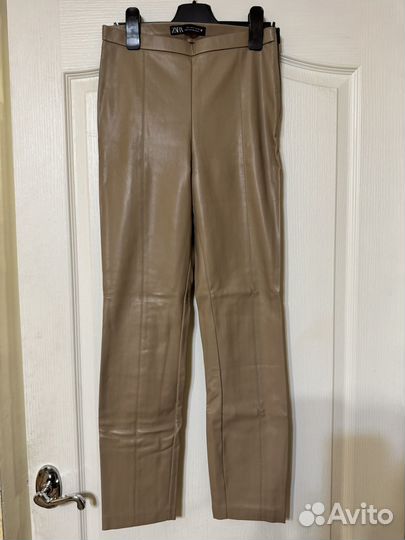 Кожаные легинсы женские Zara