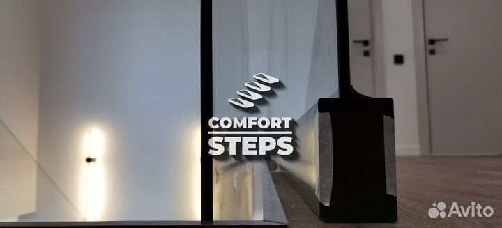 Стеклянные ограждения для лестницы на зажимном про