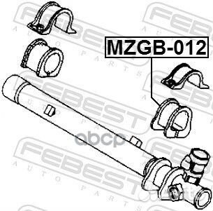 Сайлентблок (проставка) рулевой рейки Febest 547