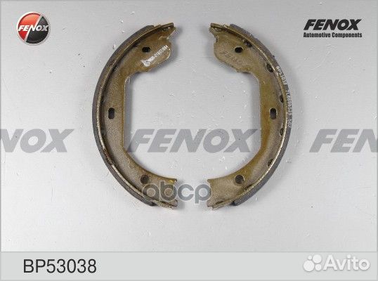 Колодки тормозные BP53038 fenox