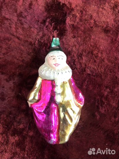 Ёлочная игрушка СССР клоун Редкий, Каталог