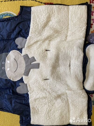 Меховой конверт в коляску