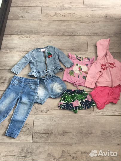 Вещи пакетом на девочку 80 размер