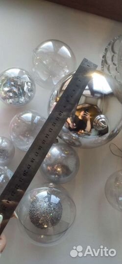 Пластмассовые шары для ёлки / декора