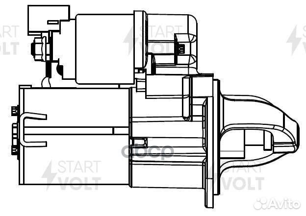 Стартер для а/м Hyundai Solaris (10) /KIA Rio