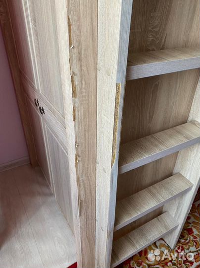 Кровать двухъярусная детская со шкафом