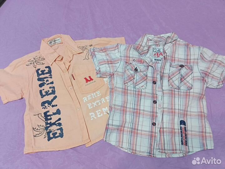 Рубашки на мальчика пакетом
