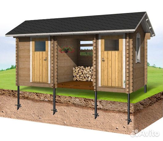 Винтовая Свая 57 3500 мм + Оголовок