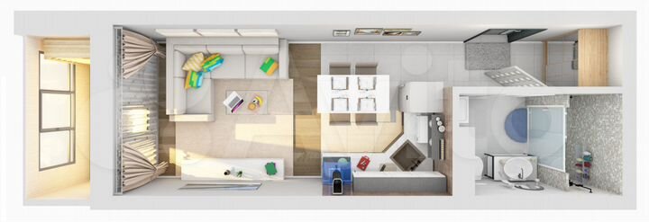 Квартира-студия, 27,5 м², 6/25 эт.