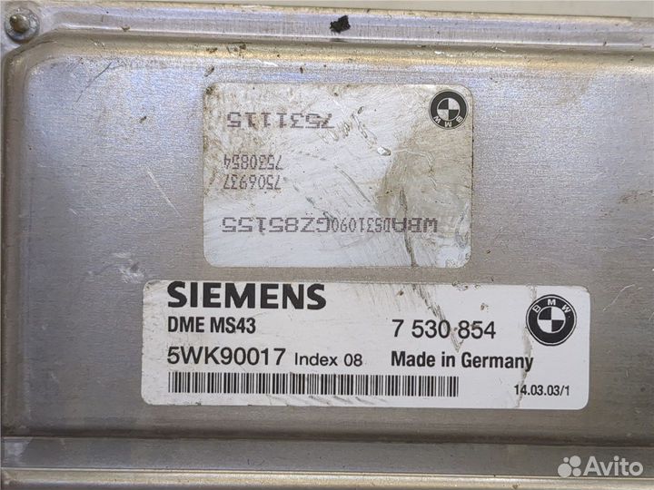 Блок управления двигателем BMW 5 E39, 2003