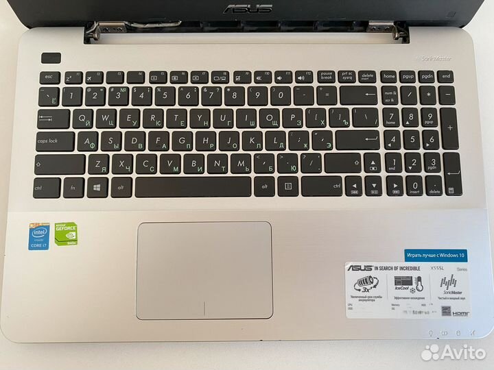 Ноутбук asus X555LB i7/8GB/256GB/GeForce 940M