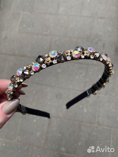 Ободок металлический новый