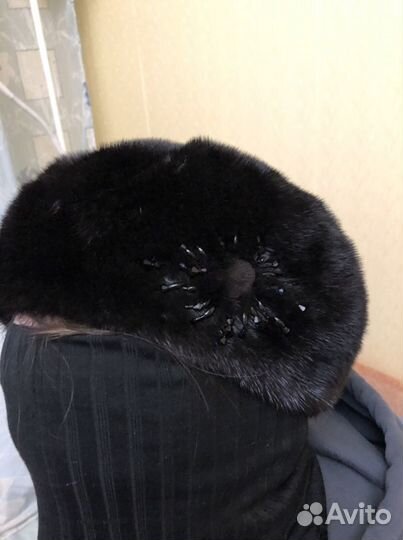 Берет норковый