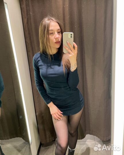 Платье женское велюровое