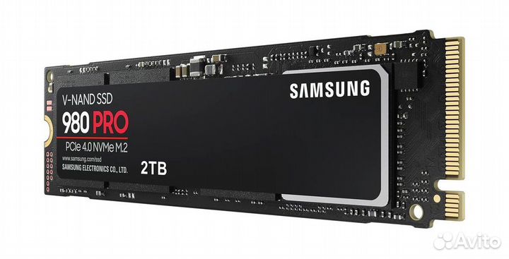 2 тб SSD M.2 накопитель Samsung 980 PRO (MZ-V8P2T0