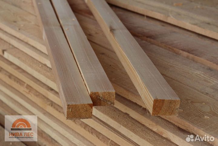 Брусок обрезной ест. влаж. хвоя 1 сорт 25х50х3,0