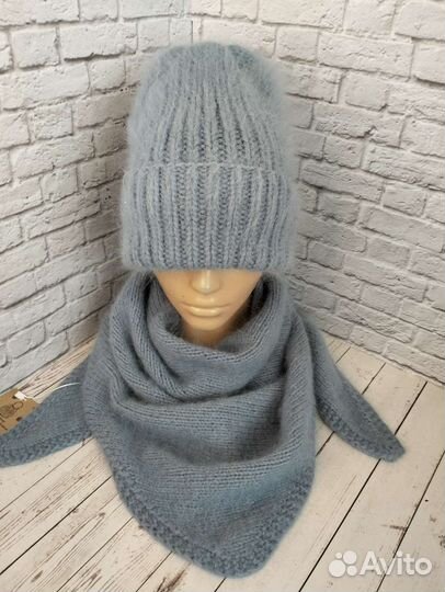 Шапка + бактус пух норки