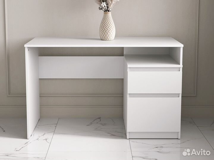 Белый письменный стол для школьника как IKEA NEW