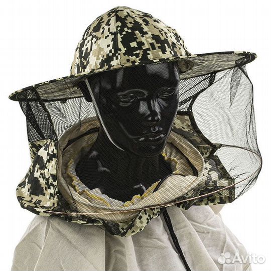 Маска пчеловода Люкс (без юбки, бязь, камуфляж)