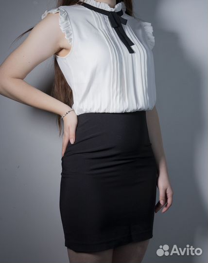 Школьное платье-комбинезон lime