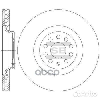Диск тормозной передний VW tiguan II, passat (3