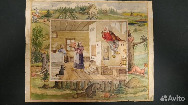 Акварель Русские народные сказки