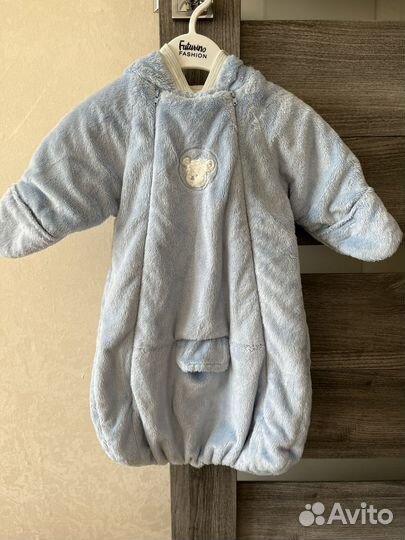 Конверт на выписку новорожденного плюшевый