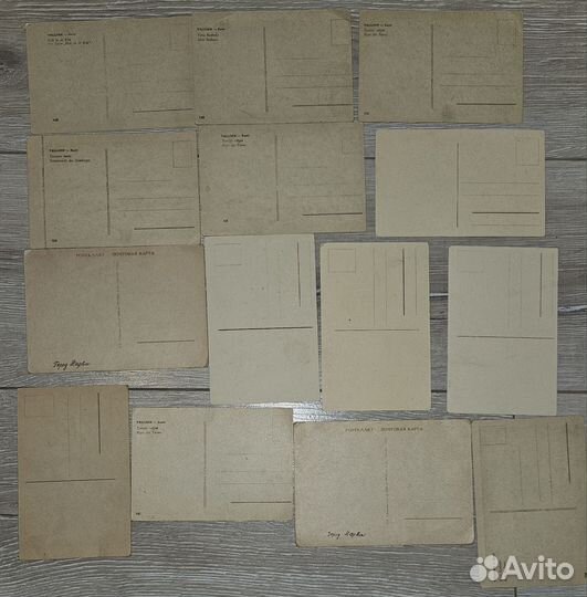 Открытки винтажные Таллинн и Нарва