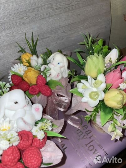 Букет на 8 марта ручная работа