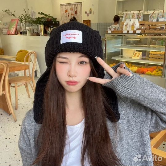 Шапка вязаная кпоп kpop