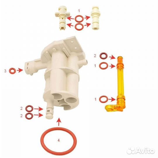 Запчасти для кофемашин Ремкомплект Delonghi