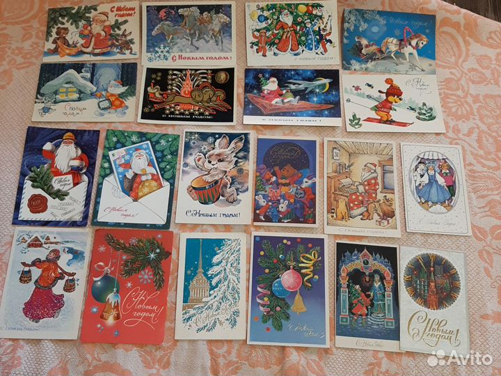 Открытки новогодние СССР