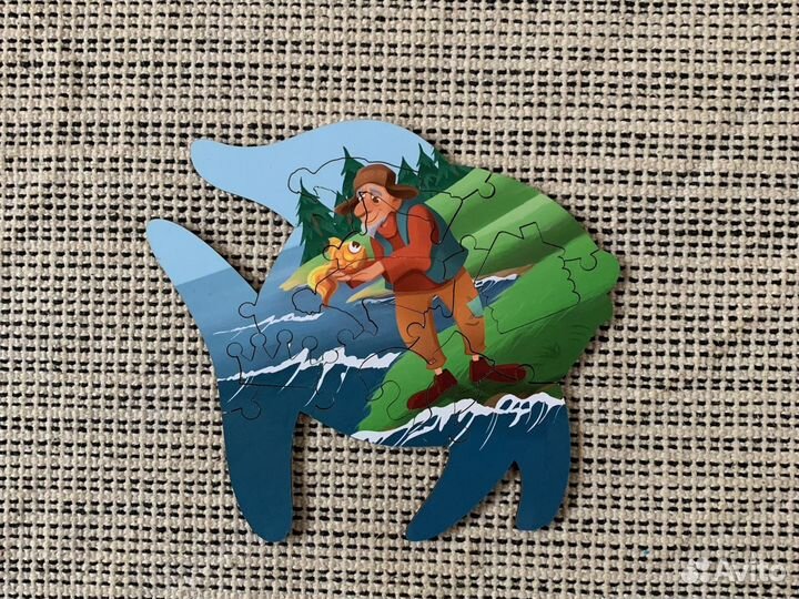 Пазл развивающий мозаика деревянная Русские сказки