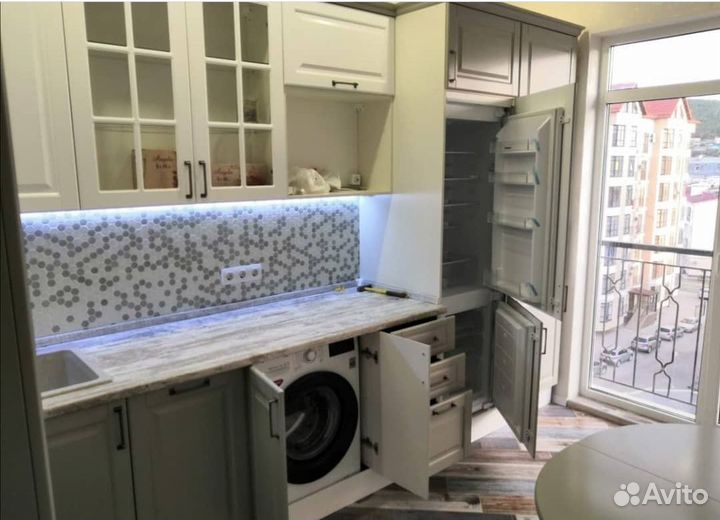 Кухни встроенные по индивидуальным размерам