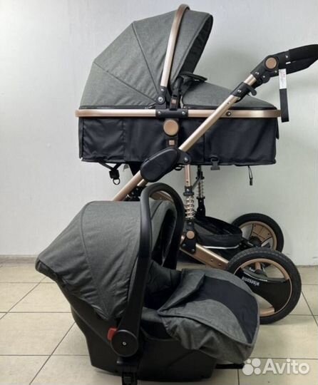 Коляска 3в1 с автолюлькой новая