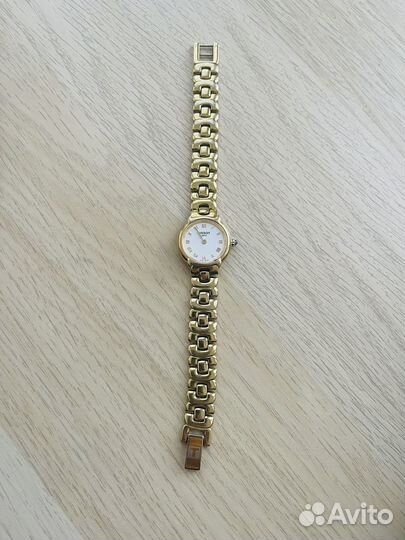 Часы позолоченные с сарфиром tissot (оригинал)