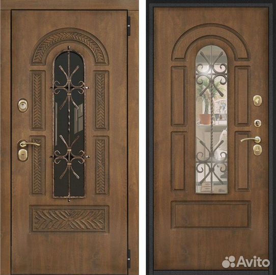 Дверь входная со стеклопакетом