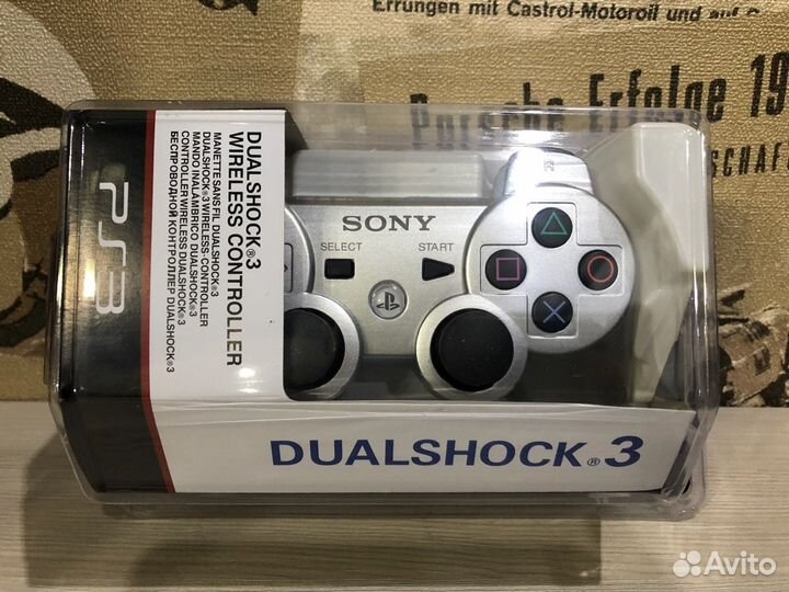 Новый геймпад для Sony Ps3 серебро