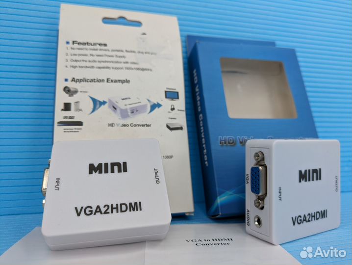 Конвертер hdmi на VGA адаптер видеосигнала