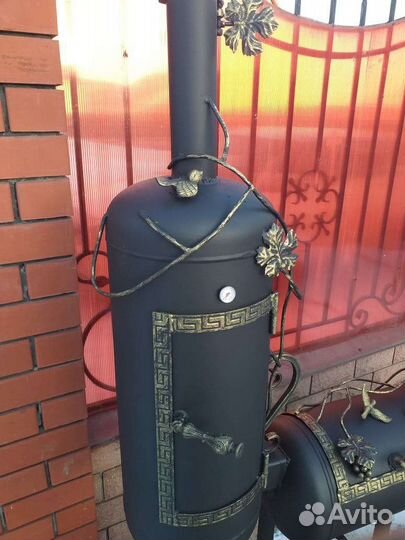 Коптильня-мангал,печь под казан